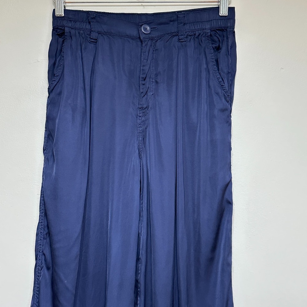 Aerie Wide Leg Satin High Waist Silky Pant Womens M Casual Streetwear Urban Y2K - Picture 2 of 13